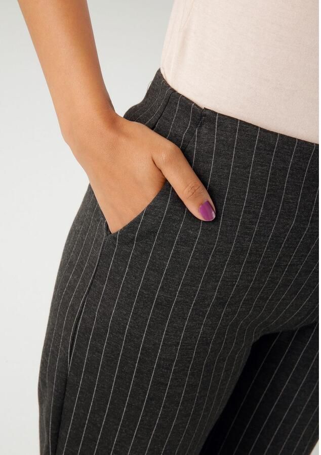 Aniston CASUAL Comfortbroek in een edele naaldstrepen dessin nieuwe collectie - Foto 2