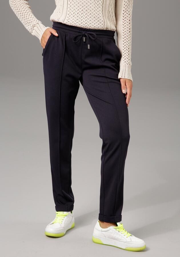 Aniston CASUAL Comfortbroek in gestructureerde jerseykwaliteit - Foto 6