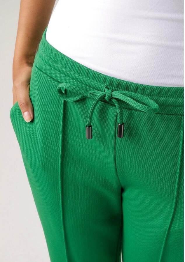 Aniston CASUAL Comfortbroek in gestructureerde jerseykwaliteit