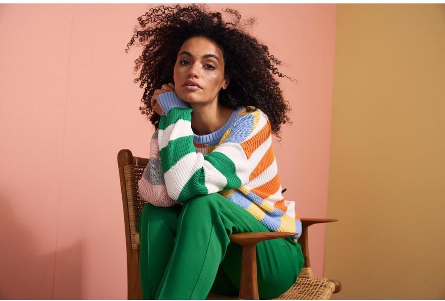 Aniston CASUAL Comfortbroek in gestructureerde jerseykwaliteit - Foto 5