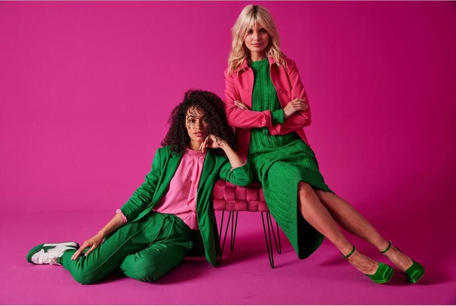 Aniston CASUAL Blouse met lange mouwen met kleine volant voor