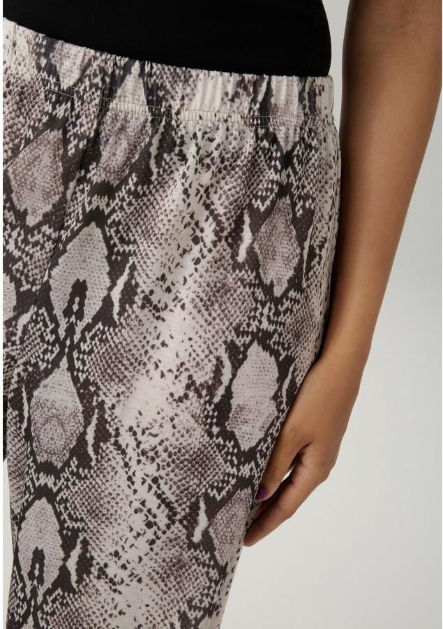 Aniston CASUAL Comfortbroek in kleurharmonieuze slangendruk nieuwe collectie - Foto 2