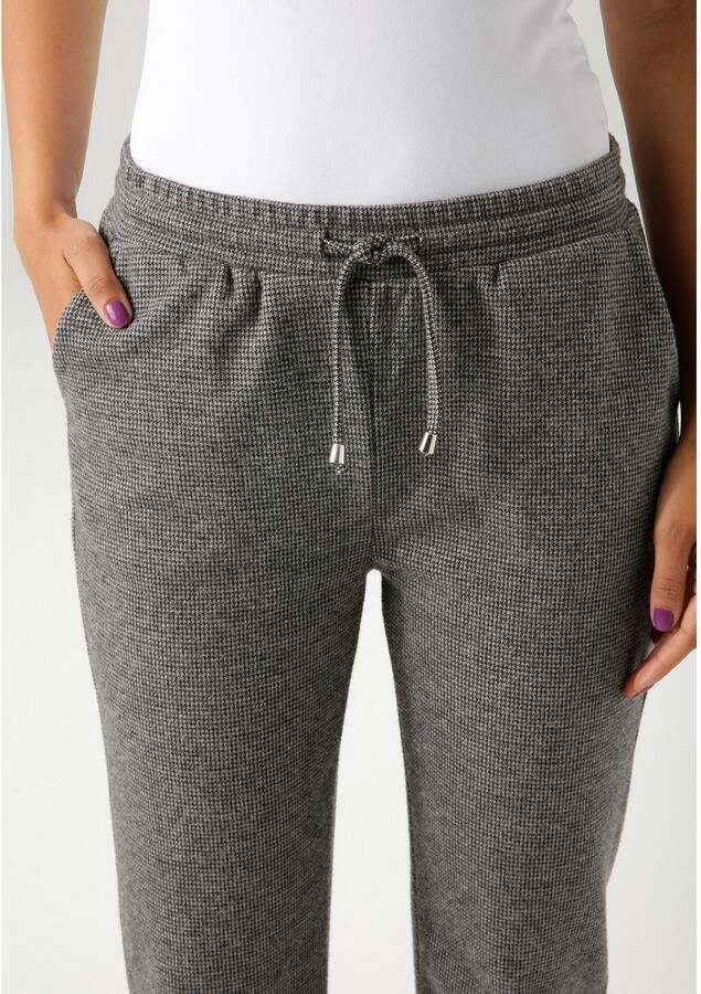 Aniston CASUAL Comfortbroek in trendy hanenvoetpatroon nieuwe collectie - Foto 2
