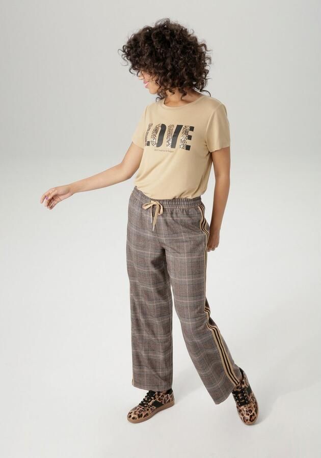 Aniston CASUAL Comfortbroek met gestreepte tape op de zijnaden nieuwe collectie - Foto 4