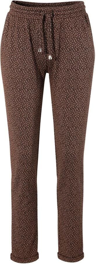 Aniston CASUAL Comfortbroek met glitterdraden versierde alloverprint - Foto 6