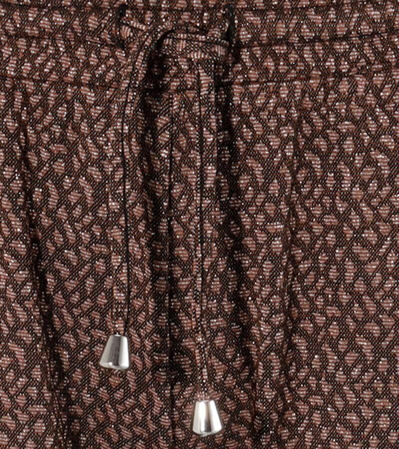 Aniston CASUAL Comfortbroek met glitterdraden versierde alloverprint