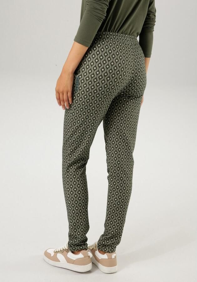 Aniston CASUAL Comfortbroek met interessant grafisch patroon - Foto 3