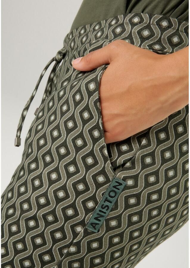 Aniston CASUAL Comfortbroek met interessant grafisch patroon - Foto 2