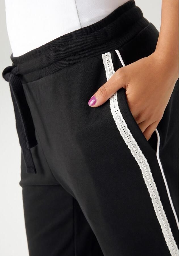 Aniston CASUAL Comfortbroek met kanten band en piping versierde zijnaden nieuwe collectie - Foto 2