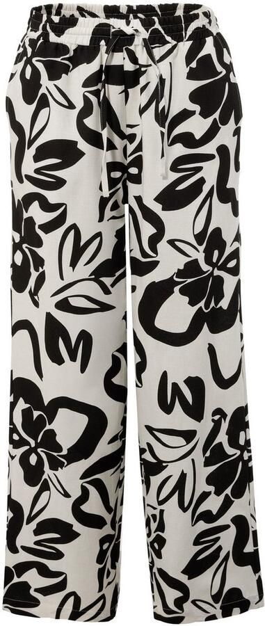 Aniston CASUAL Comfortbroek met royale bladeren gedessineerd - Foto 6