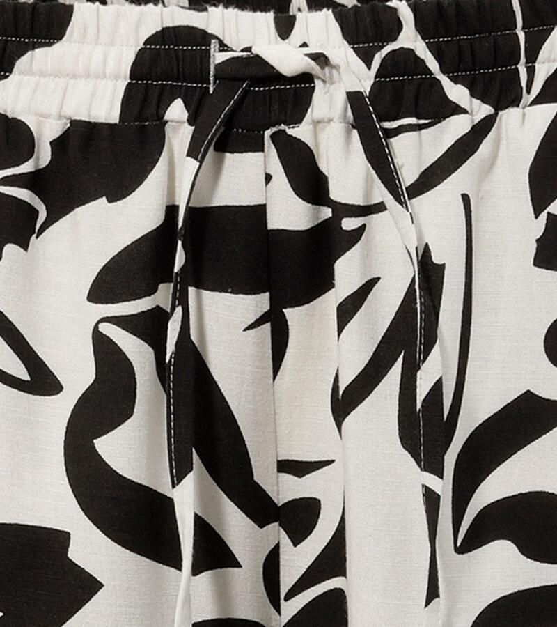 Aniston CASUAL Comfortbroek met royale bladeren gedessineerd