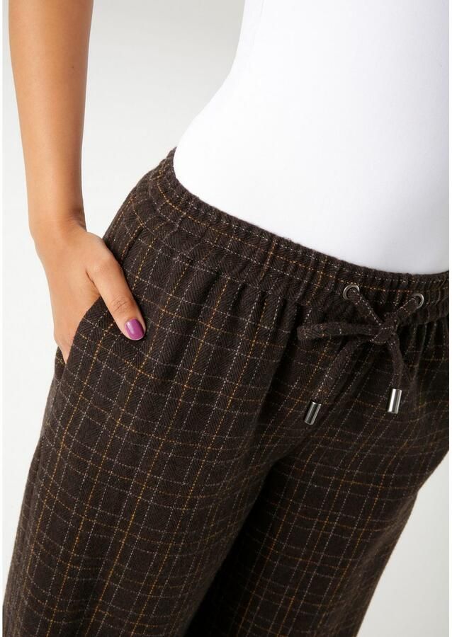 Aniston CASUAL Comfortbroek met stijlvol ruitdessin nieuwe collectie - Foto 2
