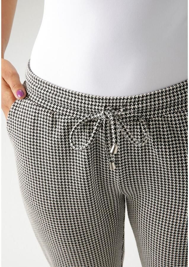 Aniston CASUAL Comfortbroek met trendy pied-de-poulemotief nieuwe collectie - Foto 2