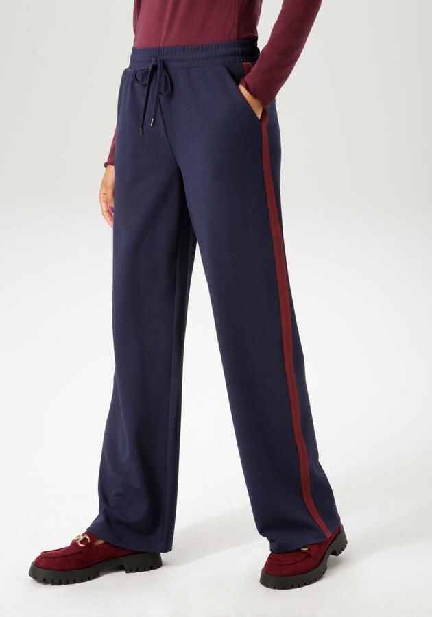 Aniston CASUAL Comfortbroek met trendy tape langs de zijnaden nieuwe collectie - Foto 8
