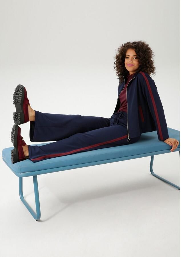 Aniston CASUAL Comfortbroek met trendy tape langs de zijnaden nieuwe collectie - Foto 3