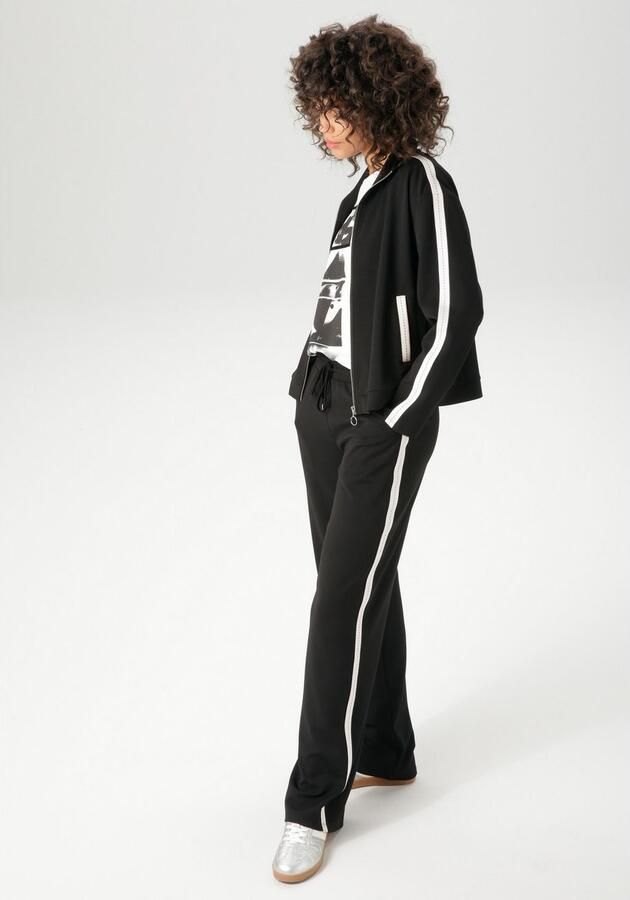 Aniston CASUAL Comfortbroek met trendy tape langs de zijnaden nieuwe collectie - Foto 4