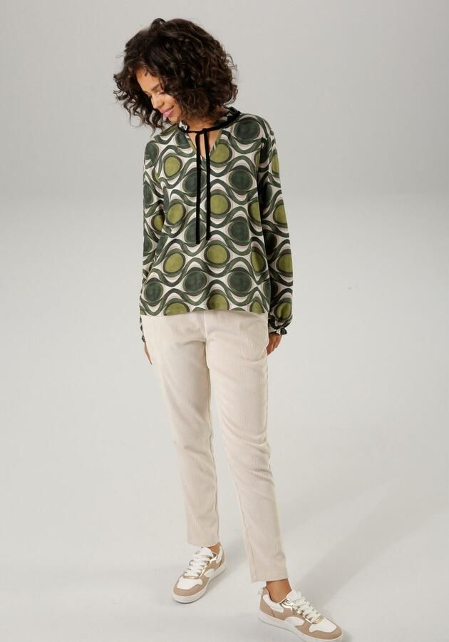 Aniston CASUAL Comfortbroek van trendy elastische cord - Foto 5