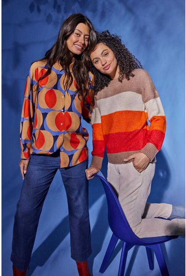 Aniston CASUAL Comfortbroek van trendy elastische cord - Foto 6