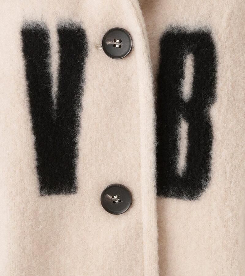 Aniston CASUAL Fleecejack met grootvlak opschrift "good vibes" nieuwe collectie