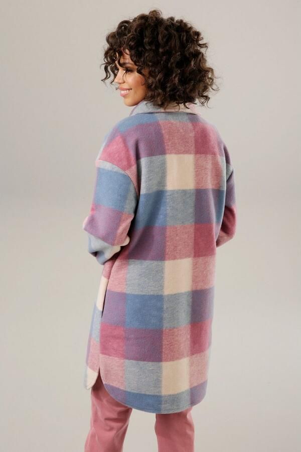 Aniston CASUAL Fleecejack met ruitdessin - Foto 6