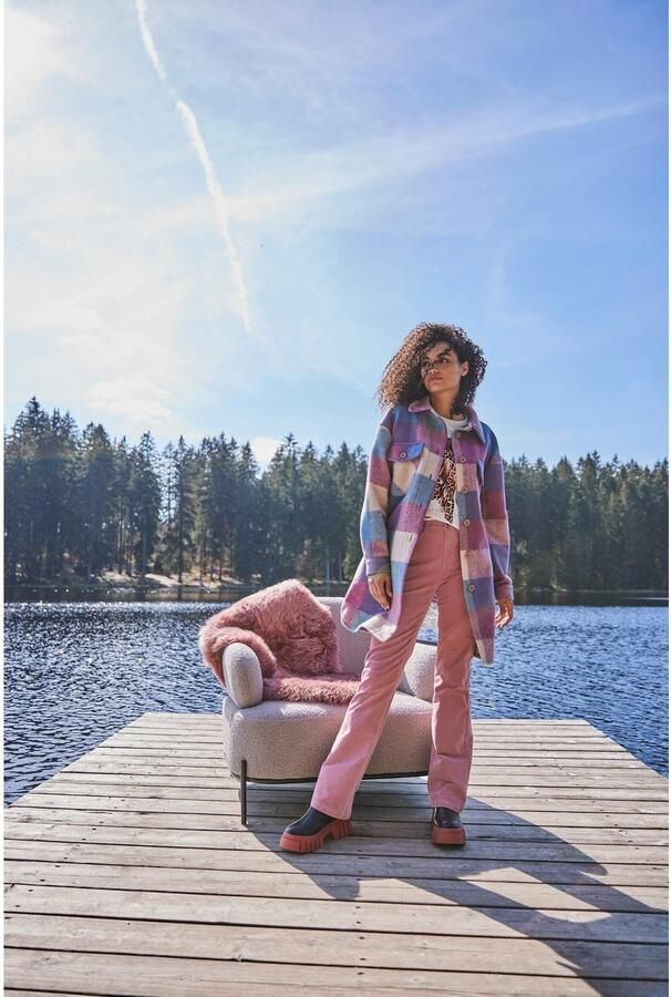 Aniston CASUAL Fleecejack met ruitdessin - Foto 2