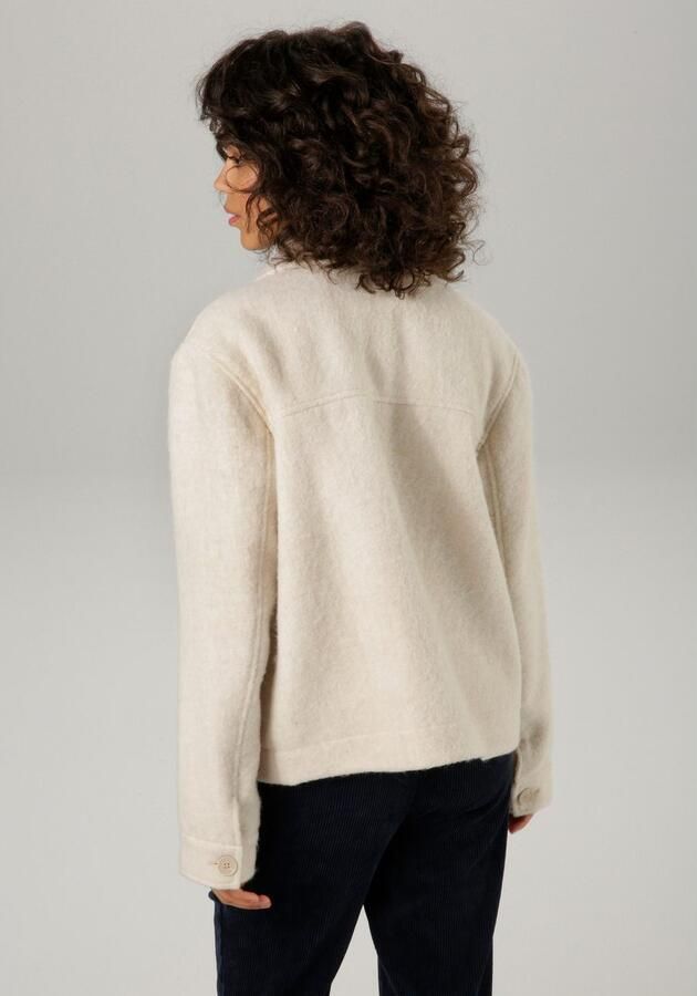 Aniston CASUAL Fleecejack met tonale knopen te sluiten - Foto 5