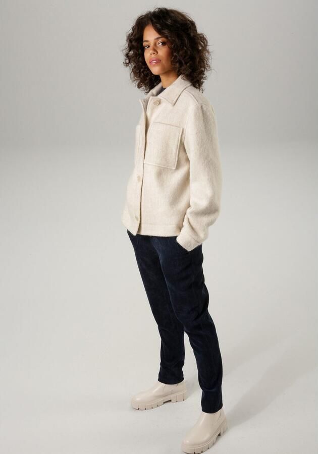 Aniston CASUAL Fleecejack met tonale knopen te sluiten - Foto 6