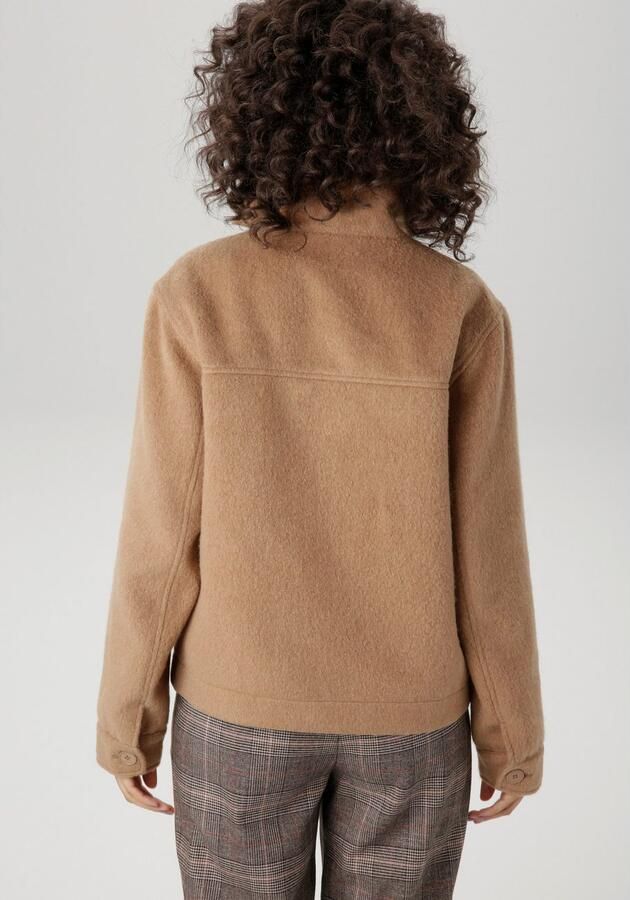 Aniston CASUAL Fleecejack met tonale knopen te sluiten - Foto 5