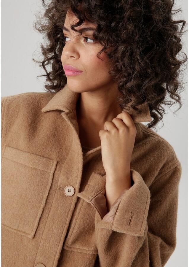 Aniston CASUAL Fleecejack met tonale knopen te sluiten - Foto 3