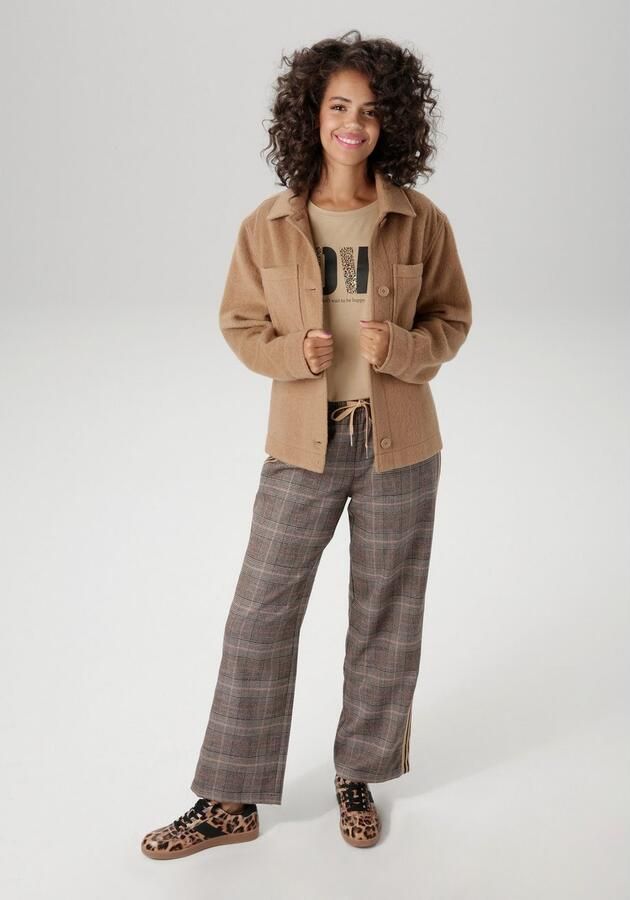 Aniston CASUAL Fleecejack met tonale knopen te sluiten - Foto 6