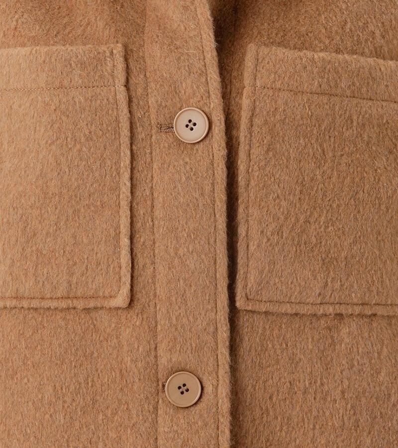 Aniston CASUAL Fleecejack met tonale knopen te sluiten