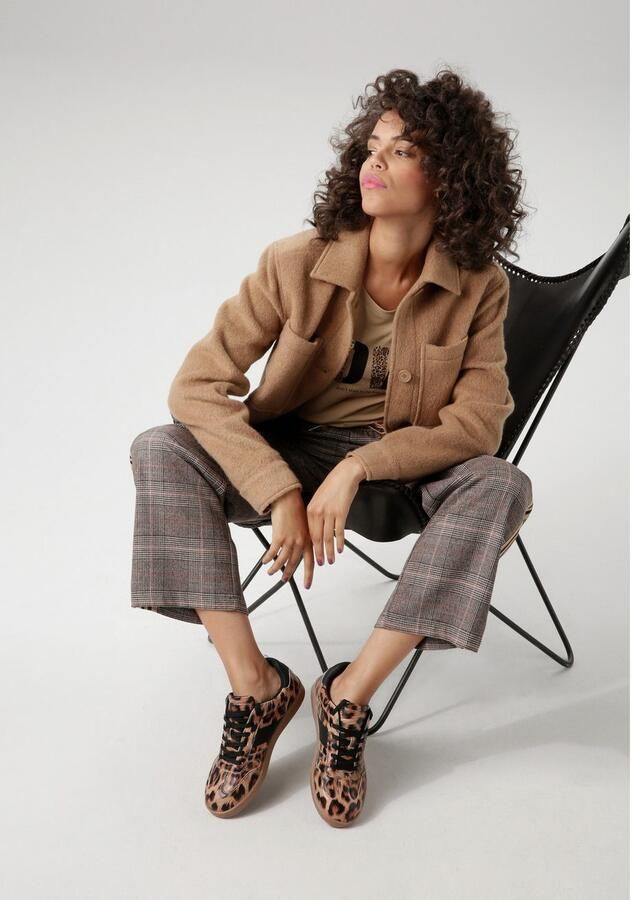 Aniston CASUAL Fleecejack met tonale knopen te sluiten - Foto 4