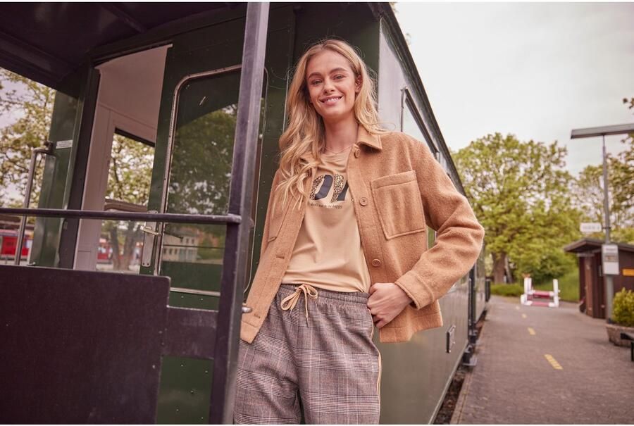 Aniston CASUAL Fleecejack met tonale knopen te sluiten - Foto 10