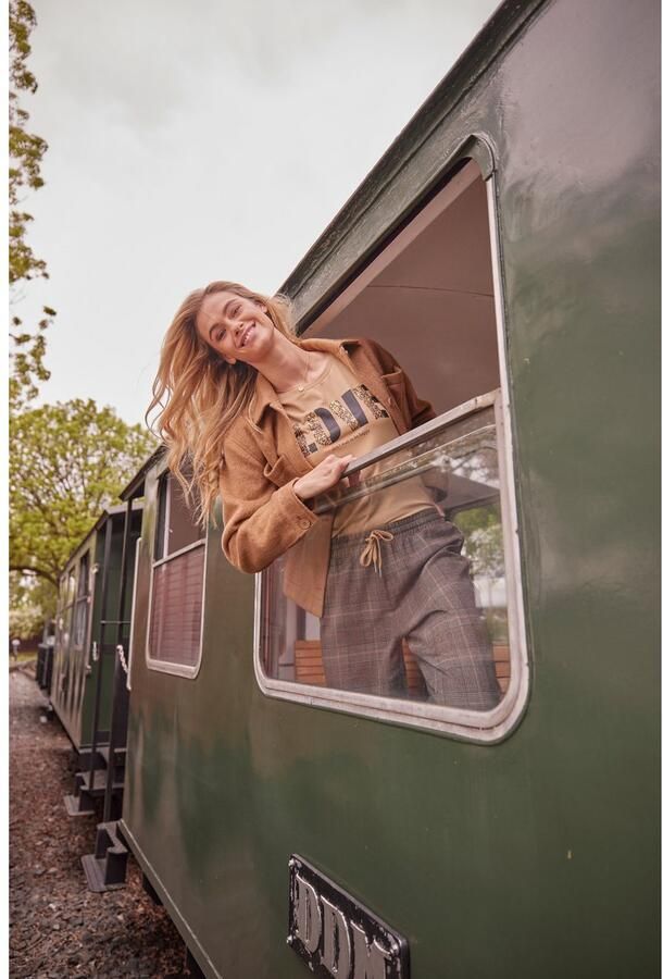 Aniston CASUAL Fleecejack met tonale knopen te sluiten - Foto 8