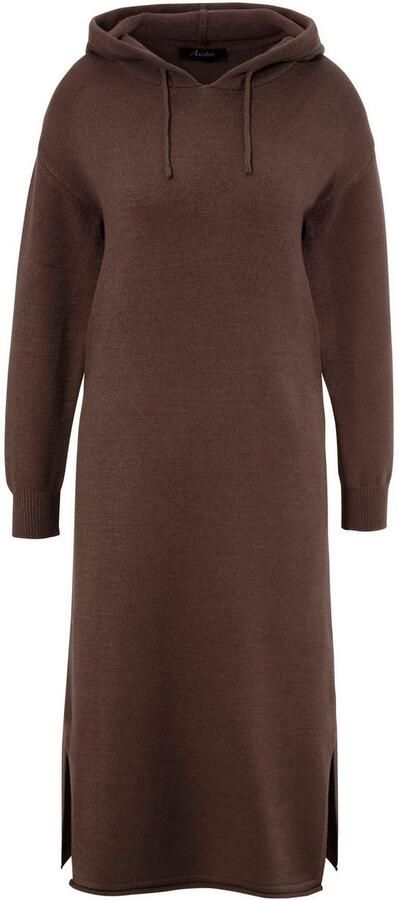 Aniston CASUAL Gebreide jurk capuchon met een bindstrik aan te passen - Foto 7