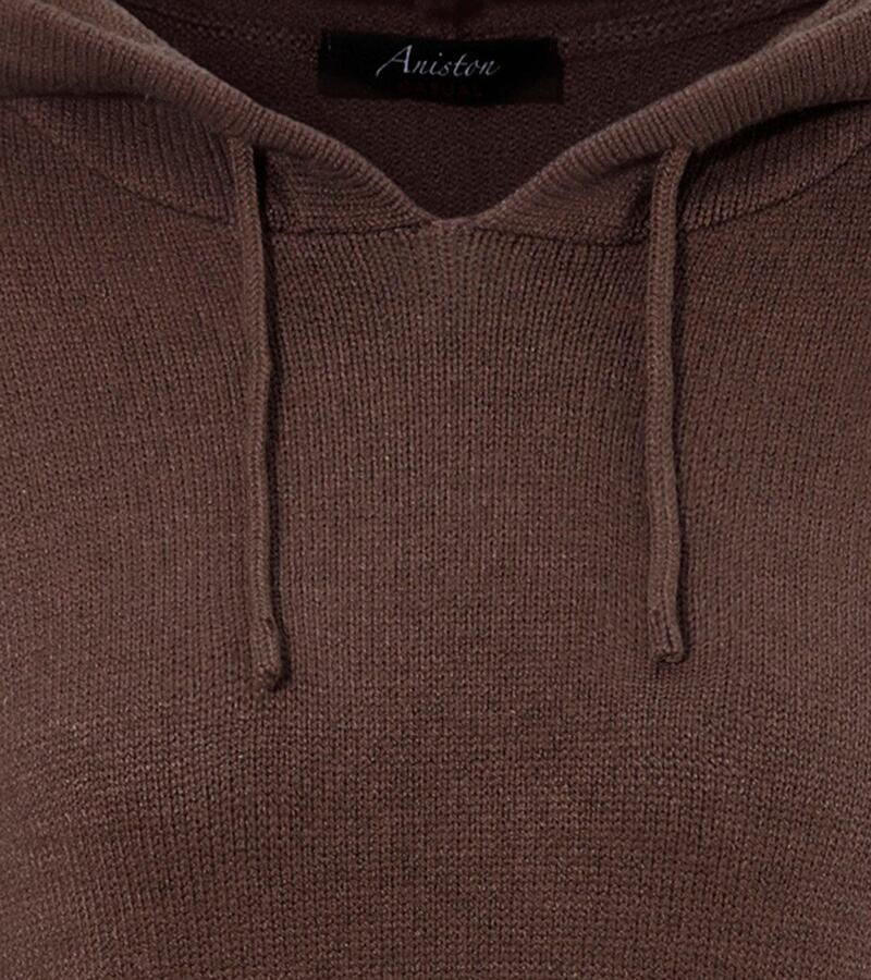 Aniston CASUAL Gebreide jurk capuchon met een bindstrik aan te passen