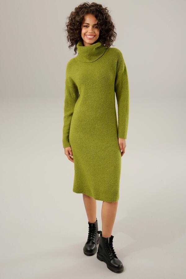 Aniston CASUAL Gebreide jurk met een coltrui vanaf de nek - Foto 5