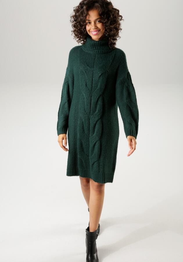 Aniston CASUAL Gebreide jurk met extravagante kabelpatroon - Foto 7