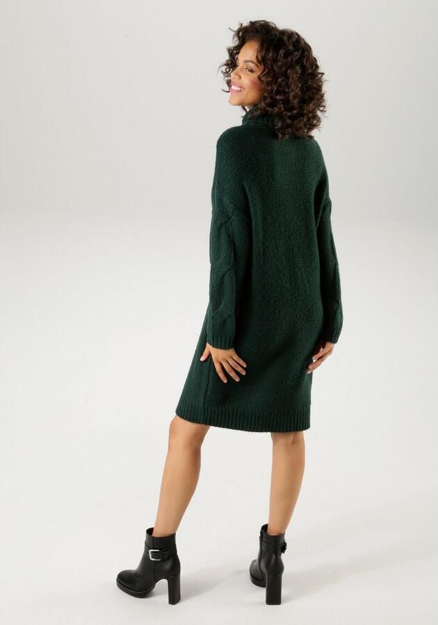 Aniston CASUAL Gebreide jurk met extravagante kabelpatroon - Foto 4