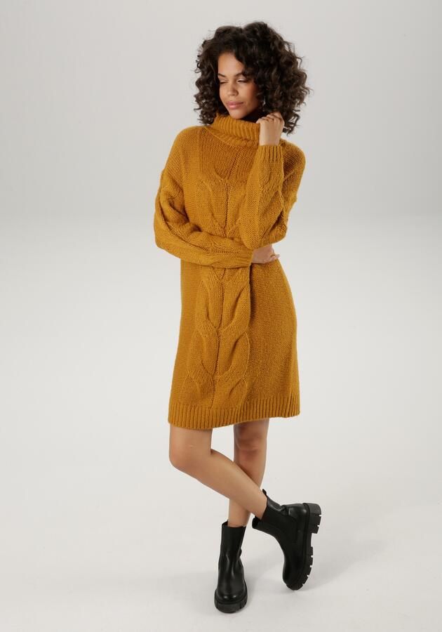 Aniston CASUAL Gebreide jurk met extravagante kabelpatroon - Foto 7