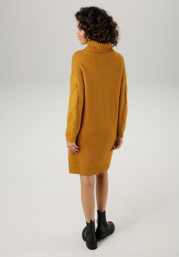 Aniston CASUAL Gebreide jurk met extravagante kabelpatroon - Foto 4