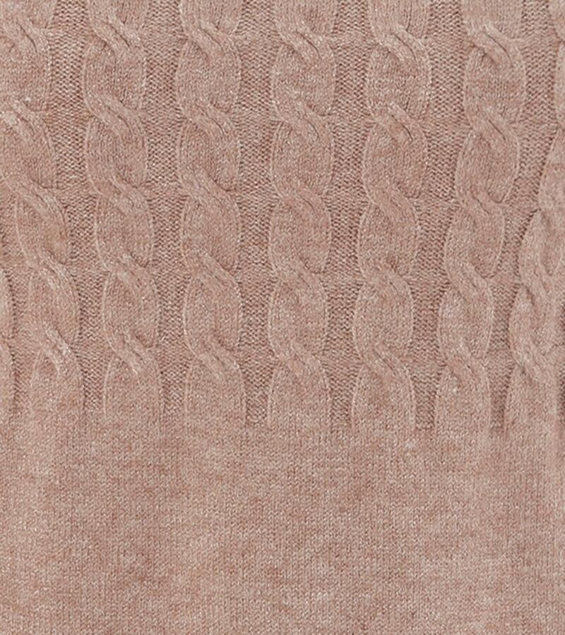 Aniston CASUAL Gebreide jurk met kabelpatroon in het bovenstuk en de lange mouwen