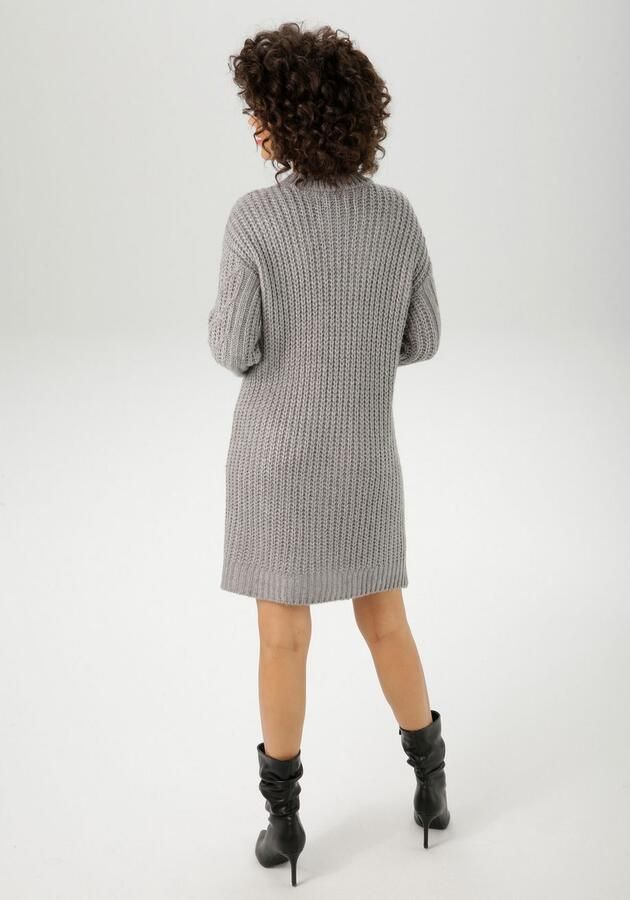 Aniston CASUAL Gebreide jurk trendy motievenmix nieuwe collectie - Foto 5