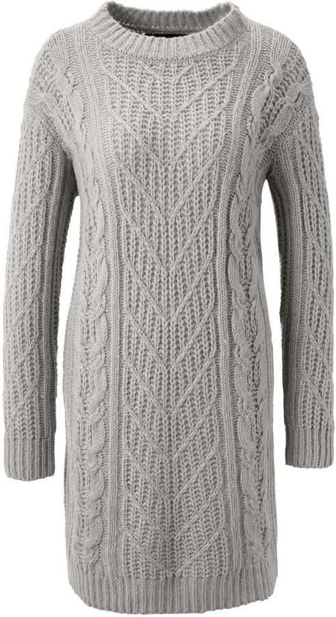 Aniston CASUAL Gebreide jurk trendy motievenmix nieuwe collectie - Foto 6