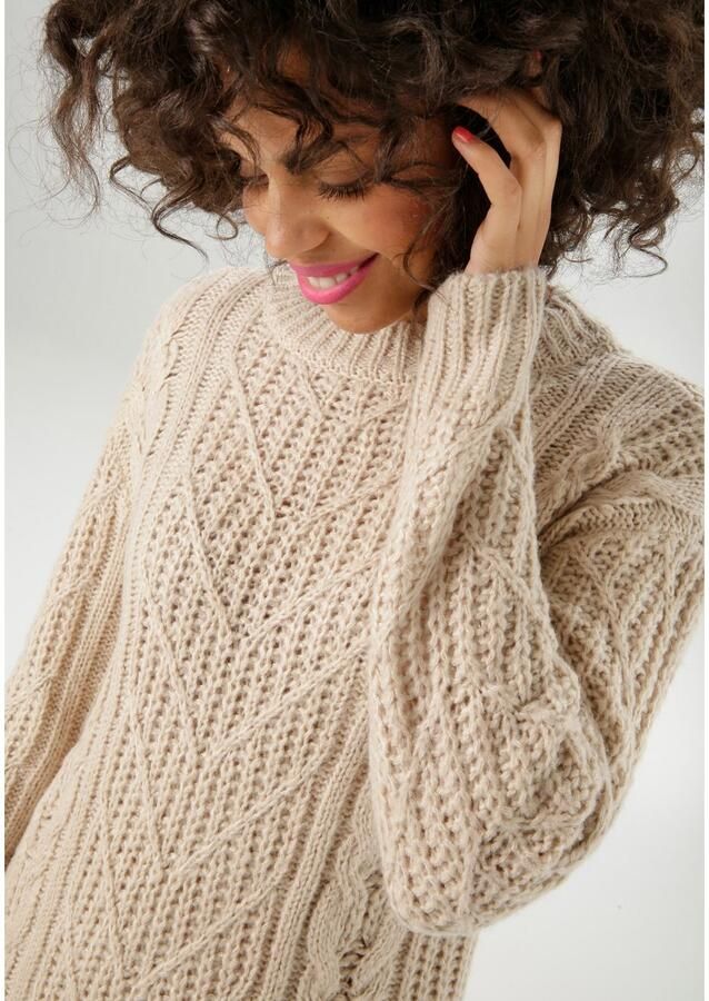 Aniston CASUAL Gebreide jurk trendy motievenmix nieuwe collectie - Foto 2