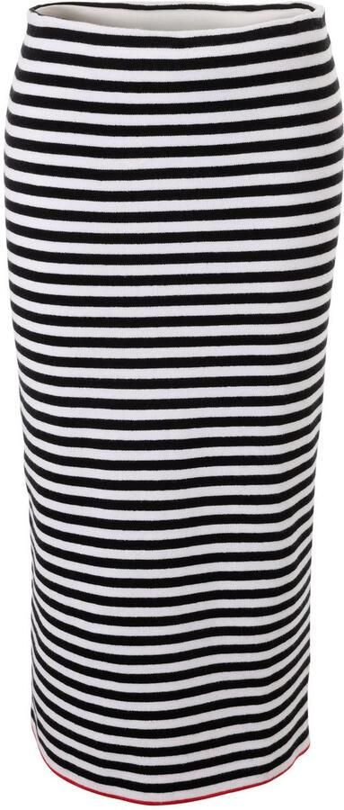 Aniston CASUAL Gebreide rok met rood kleuraccent op de zoom nieuwe collectie - Foto 6