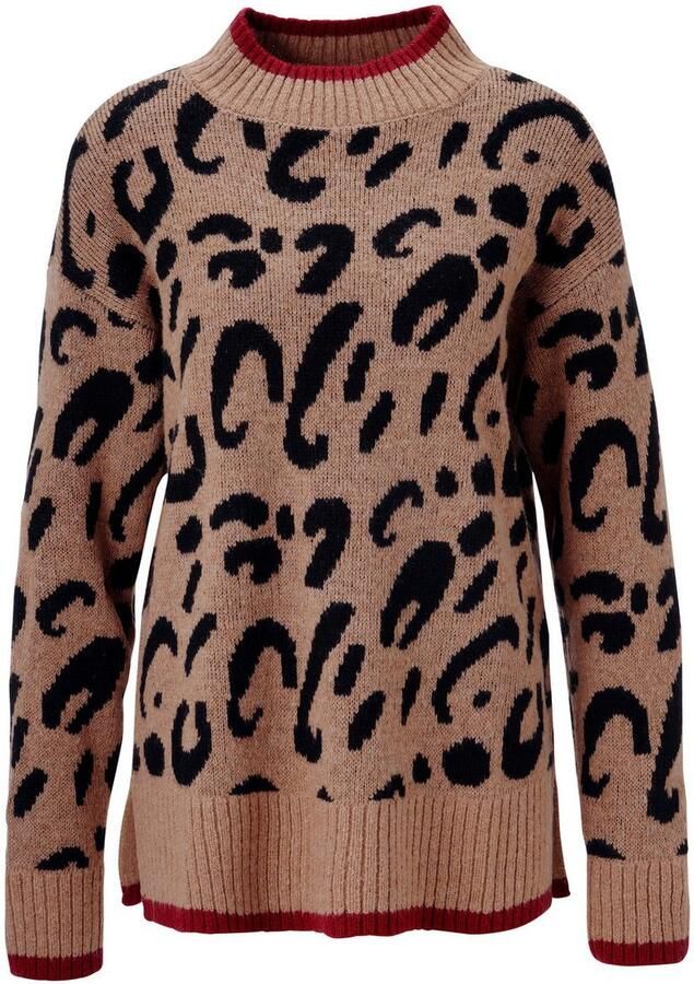Aniston CASUAL Gebreide trui in extravagant dierenpatroon nieuwe collectie - Foto 3