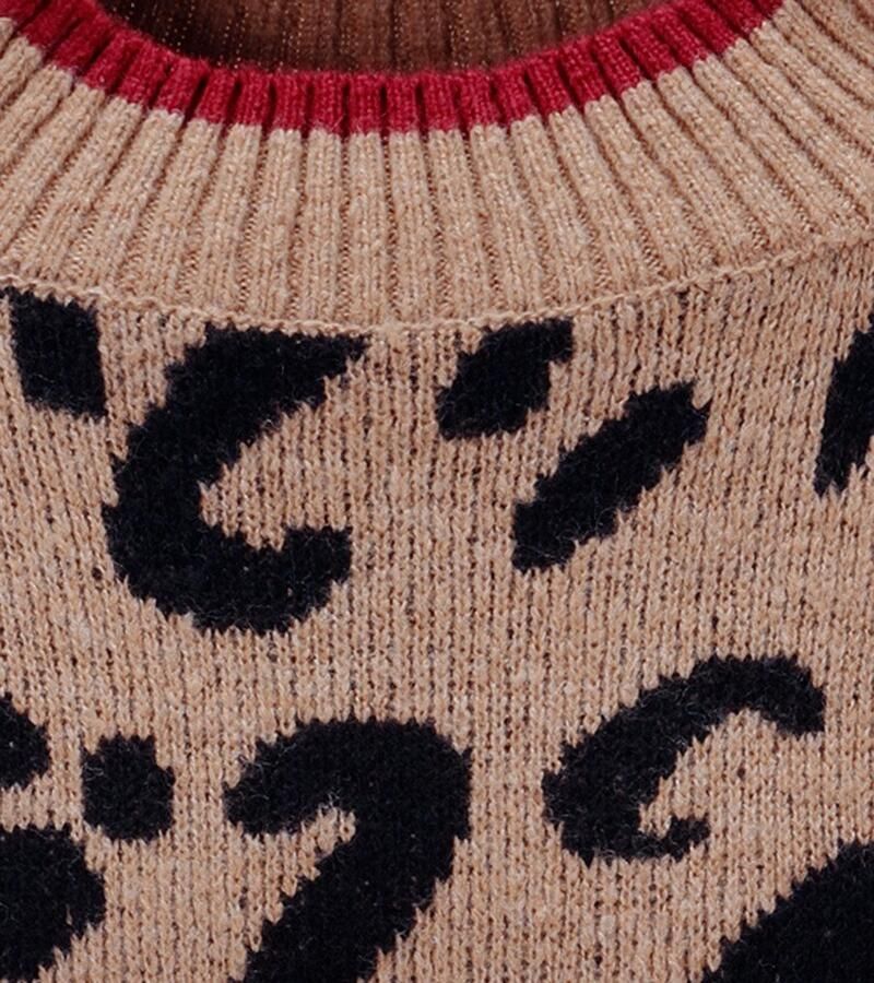 Aniston CASUAL Gebreide trui in extravagant dierenpatroon nieuwe collectie