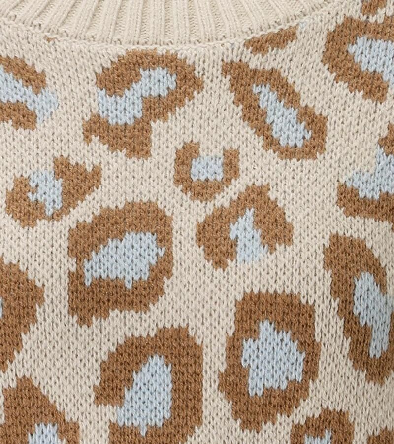 Aniston CASUAL Gebreide trui in extravagant luipaardpatroon nieuwe collectie