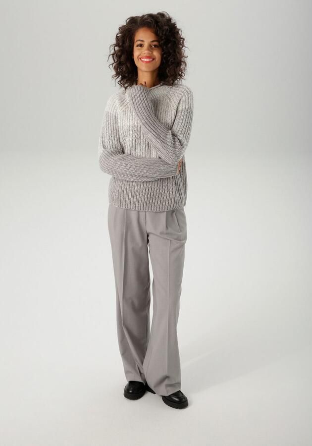 Aniston CASUAL Gebreide trui in gemêleerde color-blocking nieuwe collectie - Foto 6